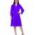 Women's Mauve Chiiffon Casual Midi Dress