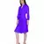 Women's Mauve Chiiffon Casual Midi Dress