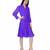 Women's Mauve Chiiffon Casual Midi Dress