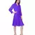 Women's Mauve Chiiffon Casual Midi Dress