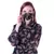 Women's Printed Black Chiiffon Casual Midi Dress
