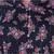 Women's Printed Black Chiiffon Casual Midi Dress