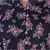 Women's Printed Black Chiiffon Casual Midi Dress