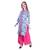 Women's Indian Kurti with Buttoned Placket and Round Mandarin  Collar