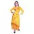 Women's Indian tie n dye Kurti with wooden Button Placket and Cuff