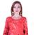 Women's Indian tie n dye Kurti with wooden Button Placket and Cuff