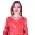 Women's Indian tie n dye Kurti with wooden Button Placket and Cuff