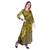 Women's Indian tie n dye Kurti with wooden Button Placket and Cuff
