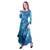 Women's Indian tie n dye Kurti with wooden Button Placket and Cuff