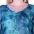 Women's Indian tie n dye Kurti with wooden Button Placket and Cuff