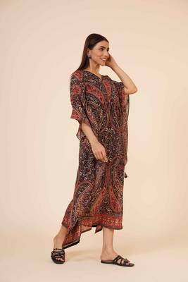 Women's Loose Casual  Kaftan Dress with adjustable string and inner 3