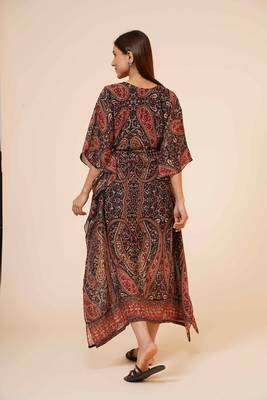 Women's Loose Casual  Kaftan Dress with adjustable string and inner 4
