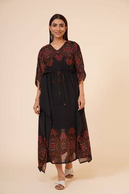 Women's Loose Casual  Kaftan Dress with adjustable string and inner 1