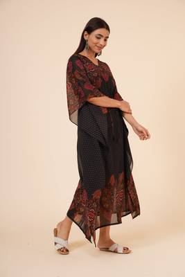 Women's Loose Casual  Kaftan Dress with adjustable string and inner 3