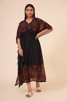 Women's Loose Casual  Kaftan Dress with adjustable string and inner 6