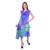 Women's Printed Georgette  Ruffle Party Evening  Dress