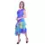 Women's Printed Georgette  Ruffle Party Evening  Dress