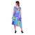 Women's Printed Georgette  Ruffle Party Evening  Dress