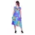Women's Printed Georgette  Ruffle Party Evening  Dress