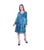 Women's Indian tie n dye Kurti with balloon sleeves