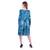 Women's Indian tie n dye Kurti with balloon sleeves