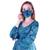 Women's Indian tie n dye Kurti with balloon sleeves