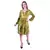 Women's Indian tie n dye Kurti with balloon sleeves