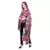 Women's Digital Printed Georgette Party Long Asymmetrical Kimono Sleeves Top with Inner