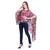 Women's Digital Printed Georgette Party Long Asymmetrical Kimono Sleeves Top with Inner
