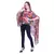 Women's Digital Printed Georgette Party Long Asymmetrical Kimono Sleeves Top with Inner
