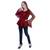 Women's Net Party Long Ruffle Sleeves Top