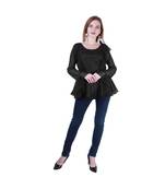 Women's Net Party Long Ruffle Sleeves Top
