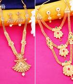 Traditional Gold Plated Designer Neckalce Set Jewellery Set For Women Girls