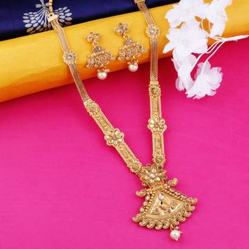 Traditional Gold Plated Designer Neckalce Set Jewellery Set For Women Girls 4