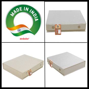 atorakushon® PU Leather Makeup Storage Box Travelling Vanity Jhumka Earrings Cosmetic Necklace Jewellery Organizer cream 5