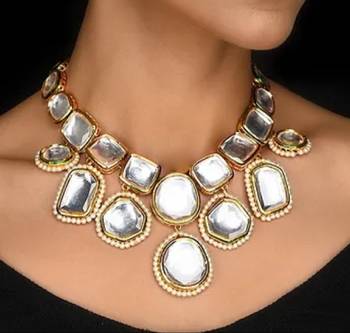 Gold kundan necklace-sets 1