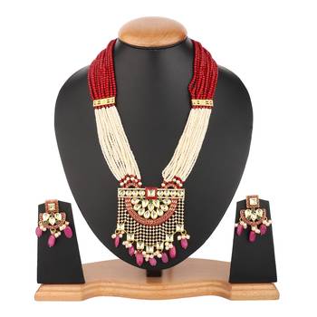 Maroon kundan necklace-sets 4
