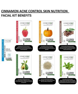 Cosmetofood Professional Cinnamon Acne Control Skin Nutrition Facial Kit (350 mL) For Men And Women 2