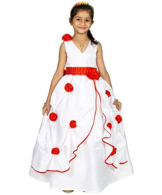 MANNAT FASHION Ployester Baby Girl Birthday Dress 1
