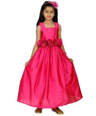MANNAT FASHION Ployester Baby Girl Birthday Dress 1