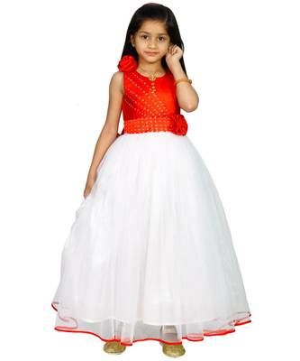 MANNAT FASHION Ployester Baby Girl Birthday Dress 1