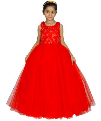 MANNAT FASHION Ployester Baby Girl Birthday Dress 1