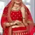 Maroon embroidered velvet semi stitched lehenga