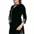 Black plain georgette short-kurtis