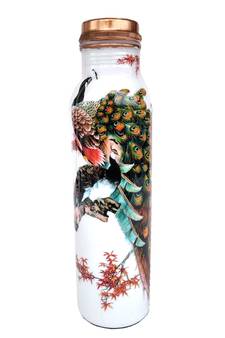 pure copper screen printed Water bottle 950 ml
