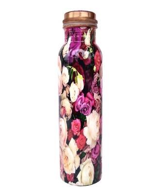 pure copper screen printed Water bottle 950 ml 1