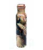 pure copper screen printed Water bottle 950 ml