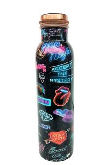 pure copper screen printed Water bottle 950 ml