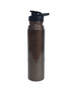 Pure copper Black Plastic Lid water bottle 1000 ml capacity joint less plain bottle