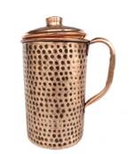 Pure copper Water Jug Pitcher Antique Looking Hand Hammered Indian Style 1500 ml